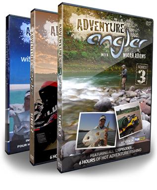 Photo of the Adventure Angler DVD case